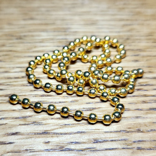 Bead Chain Eyes - Gold - Troutlore Fly Tying Store and Fly Shop Australia