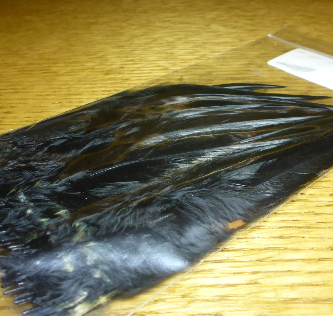 Hareline Woolly Bugger Saddle Hackle Black