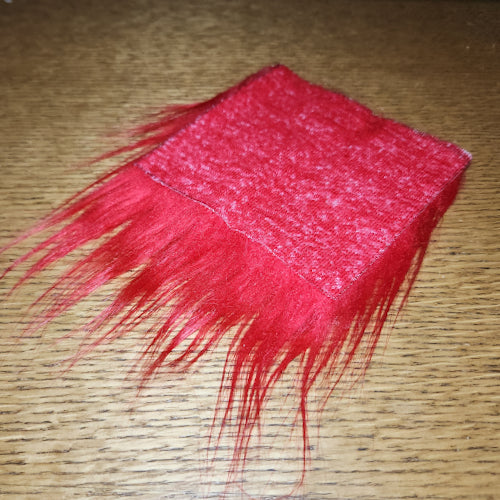 Craft Fur - Red - Troutlore Fly Tying Materials Australia