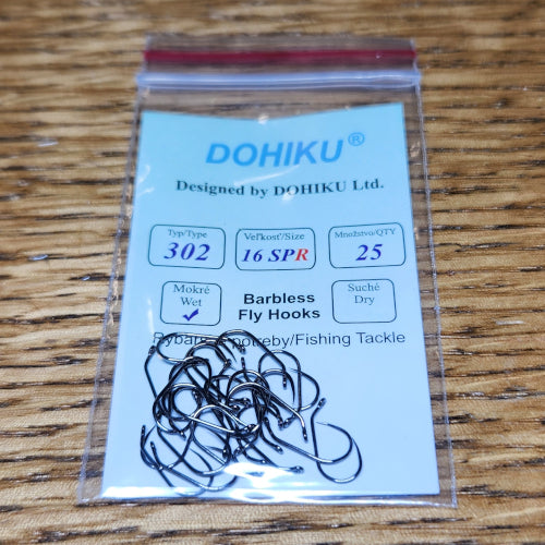 DOHIKU Hooks HDN 302/SPR Barbless Racing Nymph - Troutlore Fly Tying Shop Australia
