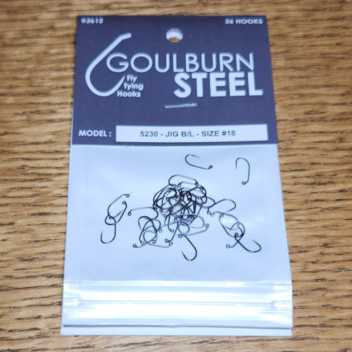 Goulburn Steel 5230 Barbless Jig Hooks - Troutlore Fly Tying Materials Australia