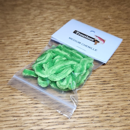 Troutlore Medium Chenille - Insect Green Fly Tying Material Australia