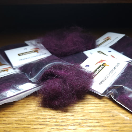 Troutlore Perfect Possum Dub - Dark Claret - Troutlore Fly Tying Materials Australia