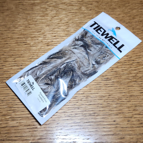 Tiewell Emu Feathers - Natural - Troutlore Fly Tying Materials Store Australia