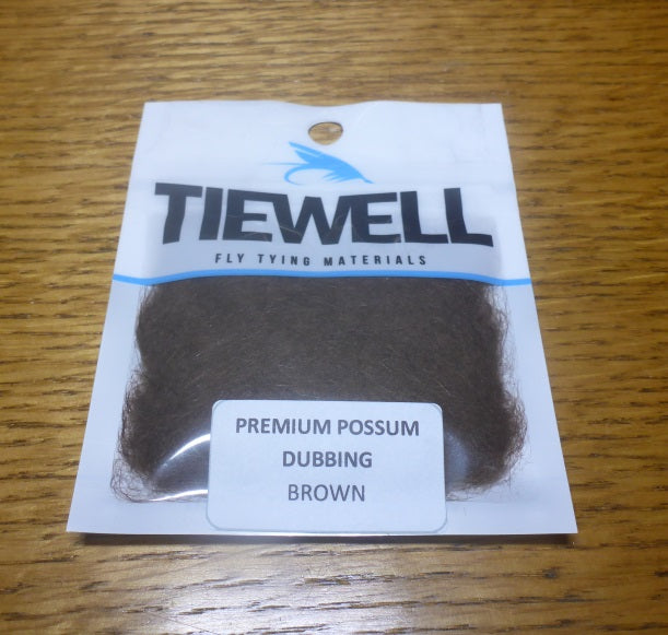Tiewell Premium Possum Dubbing Brown - Troutlore Fly Tying Store Australia