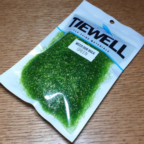 Tiewell Weed Dubbing - Green BULK PACK 10g - Troutlore Fly Tying Supplies Austraila