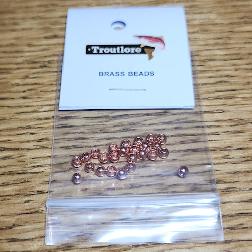 Brass Beads Copper – 25 Pcs - Troutlore Fly Tying Store Australia