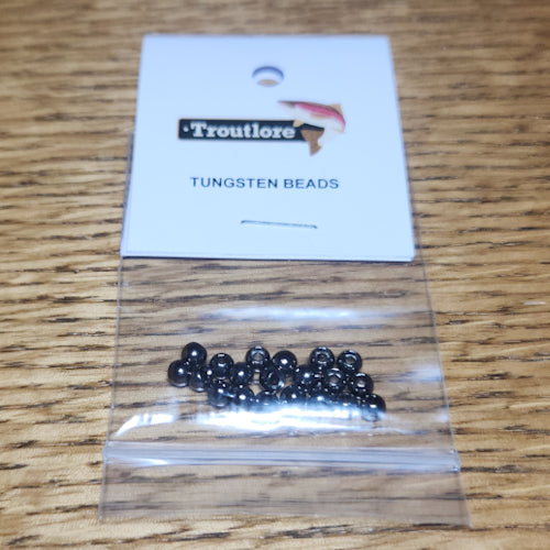 Tungsten Beads Black – 20 Pcs - Troutlore Fly Tying Supplies Australia