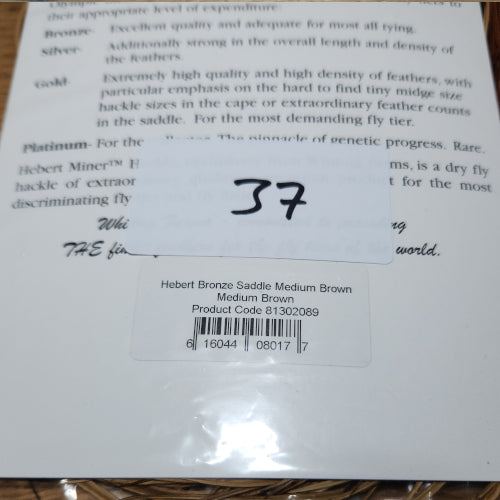 Whiting Hebert Miner Saddle Bronze Grade – Medium Brown