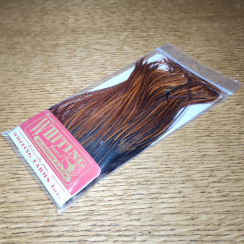 Whiting Bugger Pack - Brown - Troutlore Fly Tying Feathers Australia
