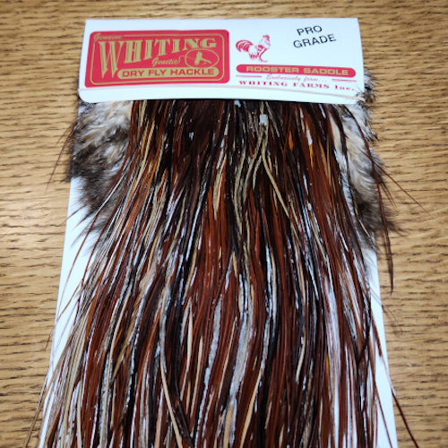 Whiting Pro Grade Saddle – Brown  - Troutlore Flyshop Australia
