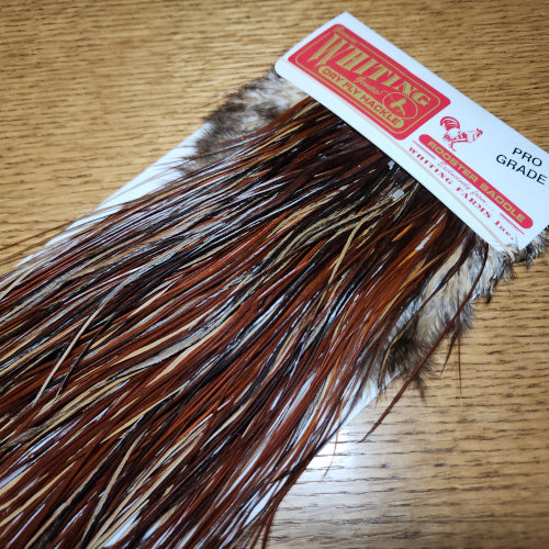 Whiting Pro Grade Saddle – Brown  - Troutlore Flyshop Australia