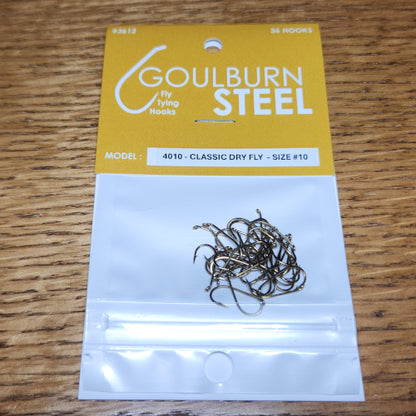 Goulburn Steel 4010 Classic Dry Fly Hooks - Troutlore Fly Tying Hook Australia