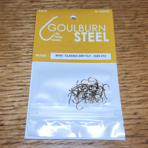 Goulburn Steel 4010 Classic Dry Fly Hooks - Troutlore Fly Tying Hook Australia