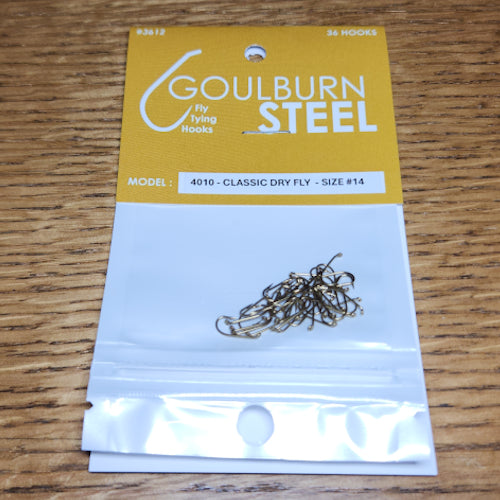 Goulburn Steel 4010 Classic Dry Fly Hooks - Troutlore Fly Tying Hook Australia