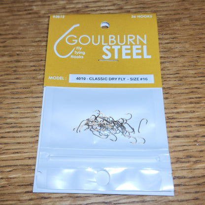 Goulburn Steel 4010 Classic Dry Fly Hooks - Troutlore Fly Tying Hook Australia
