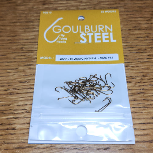 Goulburn Steel 6030 Classic Nymph Hooks - Troutlore Fly Tying Supplier Australia