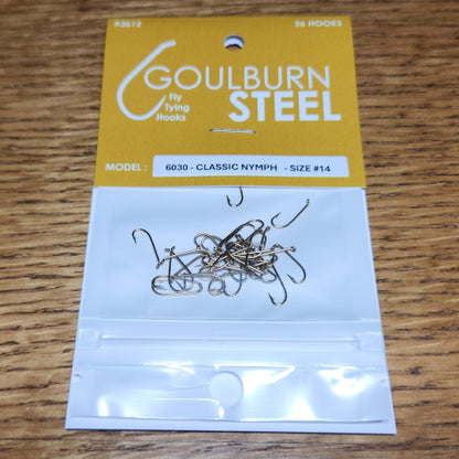 Goulburn Steel 6030 Classic Nymph Hooks - Troutlore Fly Tying Supplier Australia