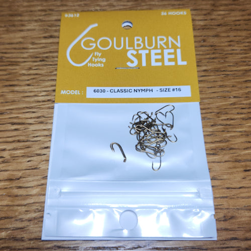 Goulburn Steel 6030 Classic Nymph Hooks - Troutlore Fly Tying Supplier Australia