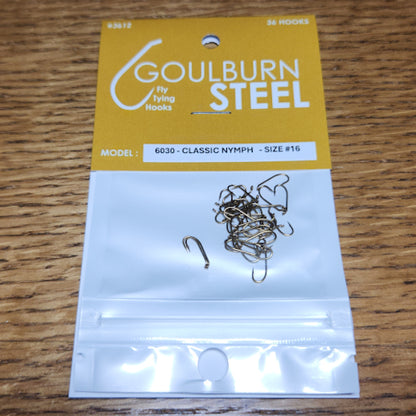 Goulburn Steel 6030 Classic Nymph Hooks - Troutlore Fly Tying Supplier Australia