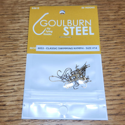 Goulburn Steel 6053 Classic Swimming Nymph Hooks - Troutlore Fly Tying Supplies Australia