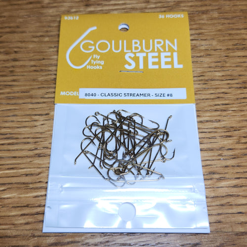 Goulburn Steel 8040 Classic Streamer Hooks - Troutlore Fly Tying Store Australia