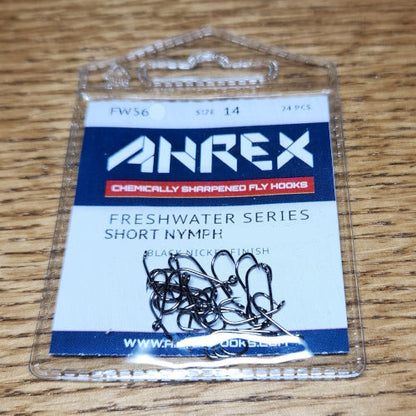 Ahrex FW562 Short Nymph Freshwater Hook - Troutlore Fly Tying Shop