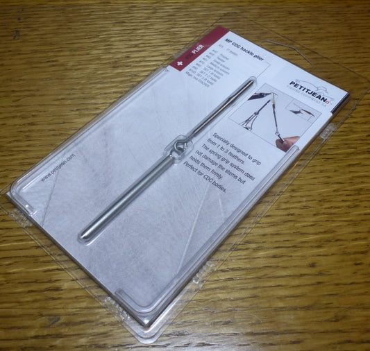 Marc Petitjean Hackle Plier - Troutlore Fly Tying Tools Australia