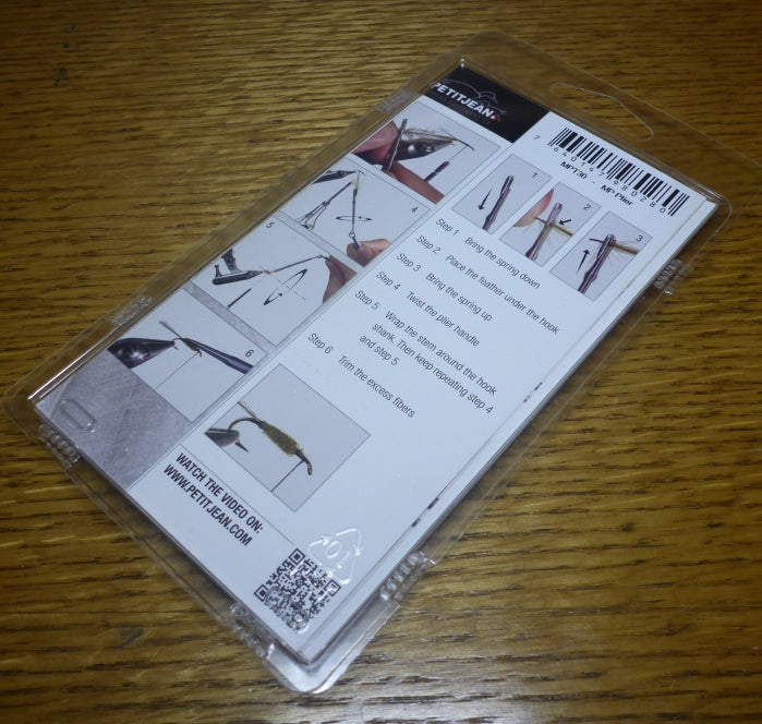 Marc Petitjean Hackle Plier - Troutlore Fly Tying Tools Australia