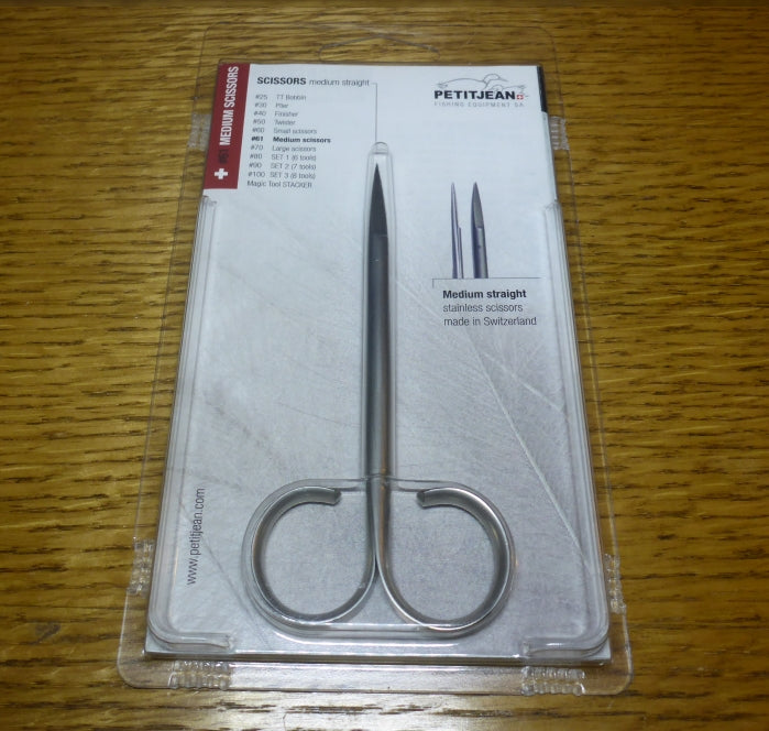 Marc Petitjean Medium Scissors - Troutlore Fly Tying Tools Australia