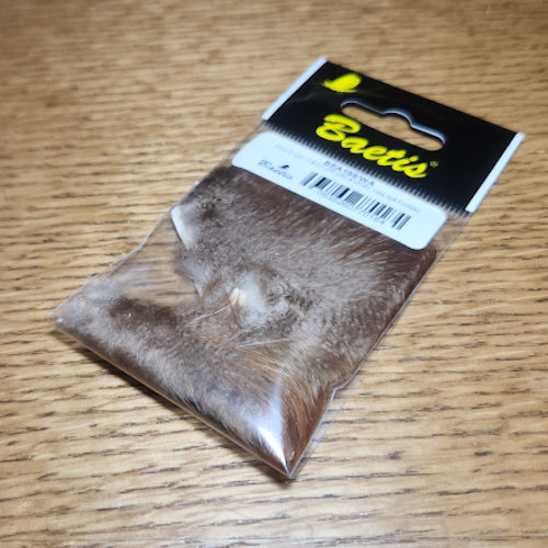 Baetis Beaver Fur Patch - Natural Brown - Troutlore Fly Tying Store Australia