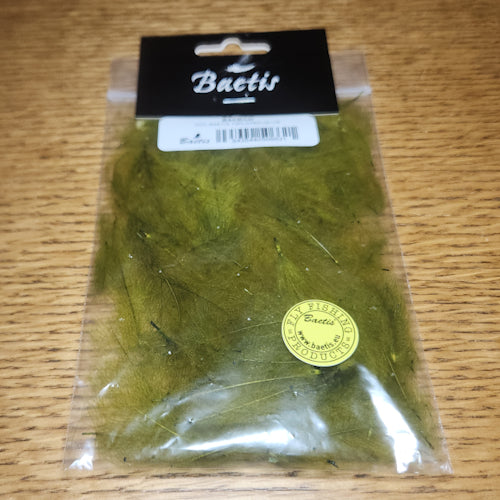 Baetis CDC - 1 Gram Croupion de Canard Pack - Olive - Troutlore Fly Tying Materials Australia