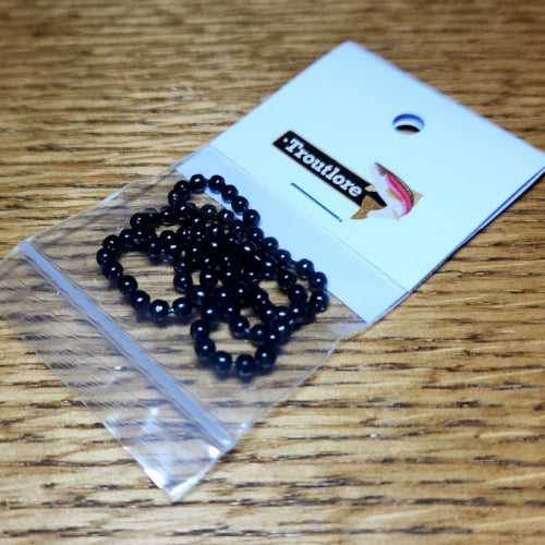 Bead Chain Eyes - Black - Troutlore Fly Tying Store and Fly Shop Australia