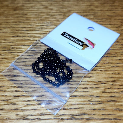 Bead Chain Eyes - Black - Troutlore Fly Tying Store and Fly Shop Australia