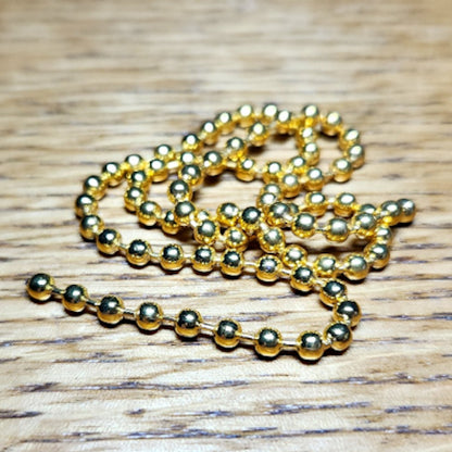 Bead Chain Eyes - Gold - Troutlore Fly Tying Store and Fly Shop Australia