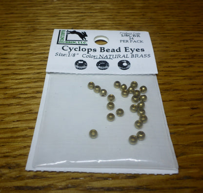 Brass Cyclops Bead Eyes Brass – 24 Pcs