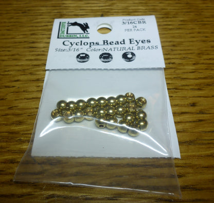Brass Cyclops Bead Eyes Brass – 24 Pcs