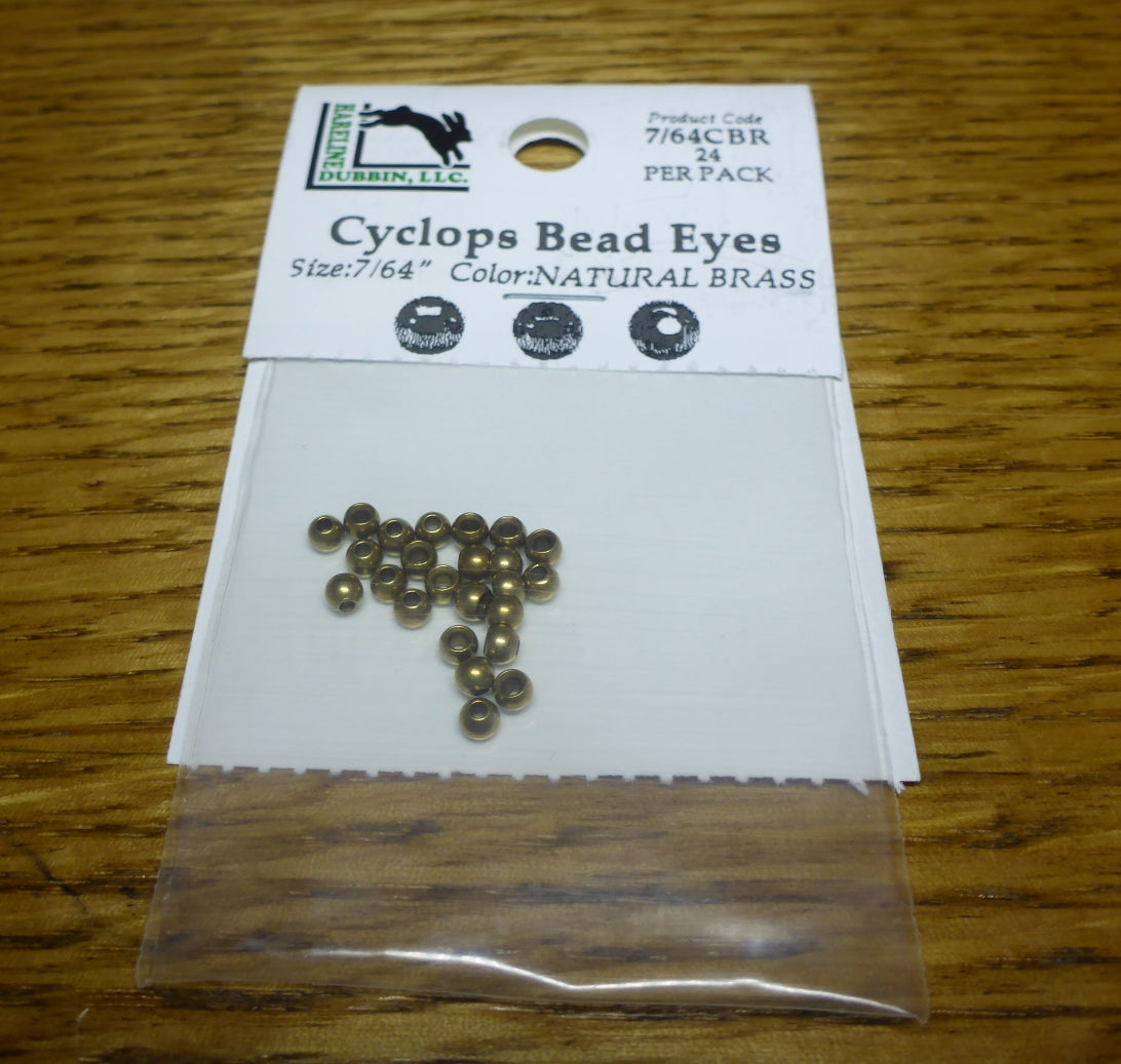 Brass Cyclops Bead Eyes Brass – 24 Pcs