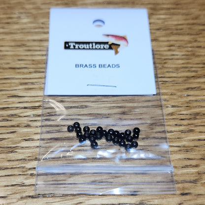 Brass Beads Black Enamel – 25 Pcs - Troutlore Fly Tying Store Australia