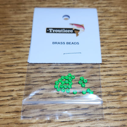 Brass Beads Green Chartreuse – 25 Pcs