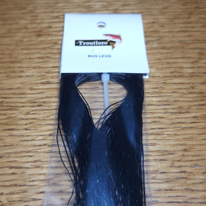 Bug Legs Black - Troutlore Fly Tying MaAterials Available in Australia