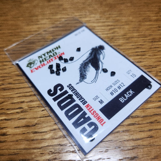 NymphHead Evolution Caddis Fly Black - Troutlore Fly Tying & Flyshop Australia