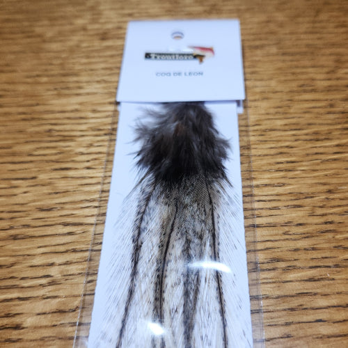 Coq De Leon - Speckled Badger - Troutlore Fly Tying CDL Australia