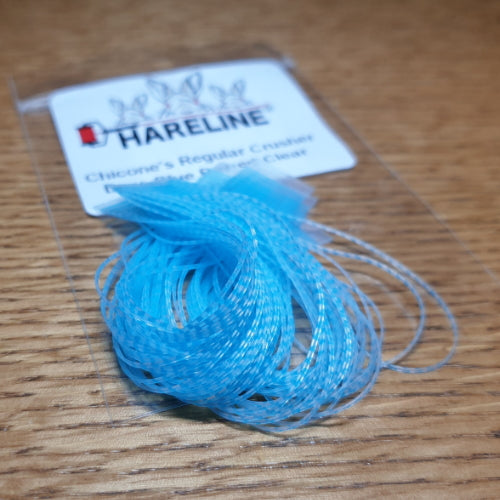 Chicone’s Crusher Legs Regular Blue Barred Clear AVAILABLE AT TROUTLORE FLY TYING STORE AUSTRALIA