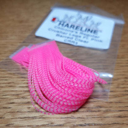 Chicone’s Crusher Legs Regular Fl Pink Barred - Troutlore Fly Tying Store Australia