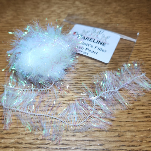 Hareline Chocklett’s Filler Flash Pearl - Troutlore Fly Tying Store Australia