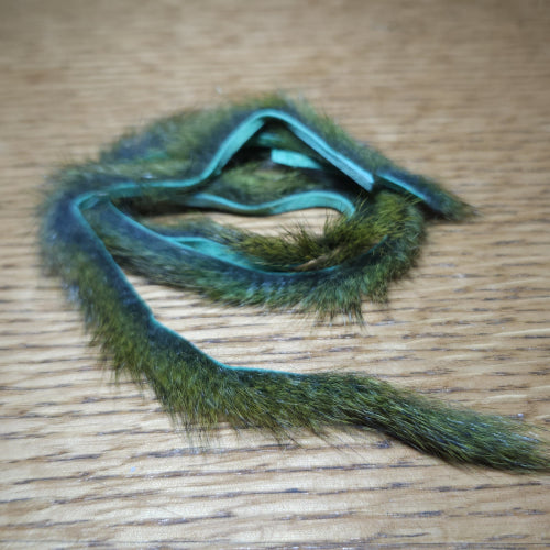 Chuck’N’Duck Pine Squirrel Zonker Strips Chartreuse - Troutlore Fly Tying Shop Australia