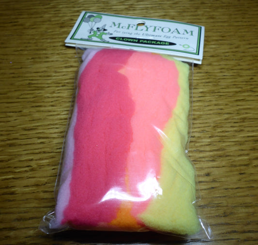 McFly Foam Clown Package - Troutlore Fly Tying Specialist Store Australia