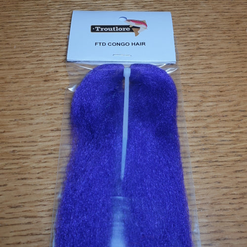 FTD Congo Hair – Rich Purple AVAILABLE AT TROUTLORE FLY TYING STORE AUSTRALIA