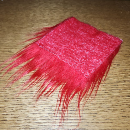 Craft Fur - Red  - Troutlore Fly Tying Materials Australia